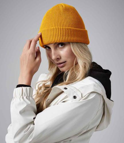 Beechfield Organic Cotton Waffle Beanie - MUS - ONE